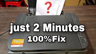 How to Fix Canon G2000 G2010 G3010 Printer paper Jam or E03 Error and Support Code 1300 [upl. by Yona177]