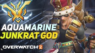 BEST CLIPS OF THE 1 JUNKRAT IN OVERWATCH 2 quotAQUAMARINEquot  OVERWATCH 2 MONTAGE [upl. by Fagan118]