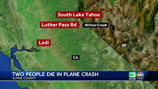 2 dead in Alpine County plane crash sheriffs office says [upl. by Elata]