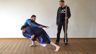 How To Fight With The Quarterstaff 10 – Counter With Takedown [upl. by Pessa1]