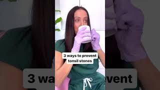 3 ways prevent tonsil stones shorts [upl. by Safier]