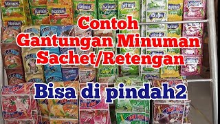 Contoh Gantungan Minuman Sachet Rentengan [upl. by Matta]