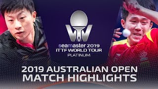 Ma Long vs Wang Chuqin  2019 ITTF Australian Open Highlights 12 [upl. by Tiphany]