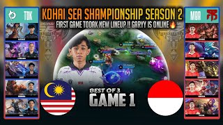 TODAK IS ONLINE 🔥 TODAK MY VS MBR ID GAME 1 KOHAI SEA CHAMPIONSHIP SEASON 2 MOBILE LEGENDS [upl. by Yssep33]