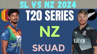 SL vs NZ T20 series 2024  detail view of new zealand skuad  SL vs NZ 2024 [upl. by Atnahsa]