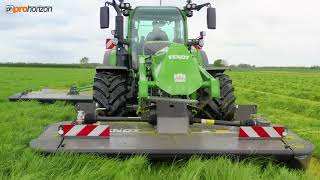 FENDT 724 VARIO WITH FENDT SLICER MOWERS [upl. by Affay]