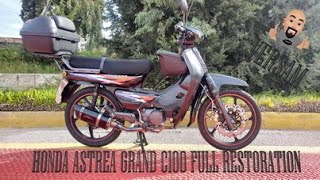 HONDA ASTREA GRAND C100 RESTORATION  ΑΝΑΚΑΤΑΣΚΕΥΗ HONDA ASTREA GRAND C100 [upl. by Laux]