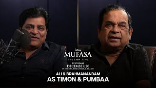 Ali amp Brahmanandam as Timon amp Pumbaa  Mufasa The Lion King  In Cinemas 20 December [upl. by Anairb94]