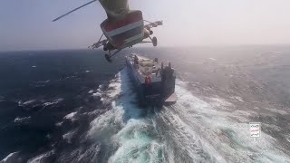 Houthis release video showing Red Sea ship hijacking [upl. by Satterfield977]