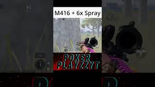 Recoil For M416  6x Scope Settings Tips For No Recoil [upl. by Arimay]