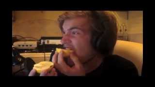 Pewdiepie sings Les Mis while eating a lemon [upl. by Ditzel]