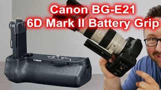 My thoughts on Canon 6D Mark II Battery Pack Grip the BGE21 [upl. by Ylerebmik]