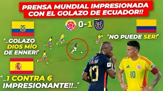 ASÍ REACCIONÓ el MUNDO EN SHOCK a LA ÉPICA VICTORIA de ECUADOR ante COLOMBIA 01 [upl. by Anas511]