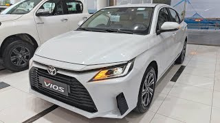 The all new Toyota Vios 2024  White Color  First Look [upl. by Nigle]