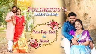 Polireddys Wedding Ceremony Vamsi weds Ramya  06122024 [upl. by Gudrun]