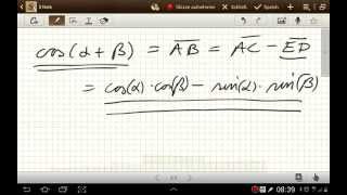 Beweis der Additionstheoreme von Sinus und Cosinus [upl. by Heilner]