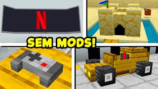 🚀 7 CONSTRUÇÕES HACKS que VOCÊ PODE FAZER no MINECRAFT BEDROCK [upl. by Marty685]