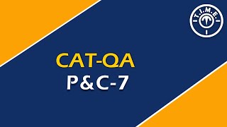 CATQA PampC7 [upl. by Mukul807]