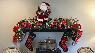 Classic Traditional Christmas Fireplace Mantel  How To Decorate For Christmas  Mantel Ideas [upl. by Dur]