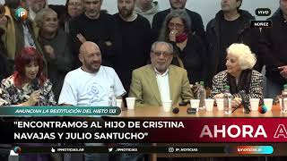 Las ABUELAS DE PLAZA DE MAYO presentaron al NIETO 133 [upl. by Eatnoid]