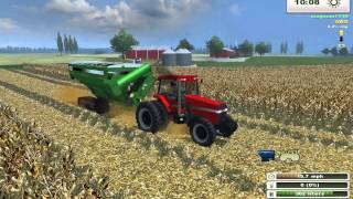 Farming Simulator Saturday More Realistic Case IH Corn Harvest [upl. by Bendicta253]