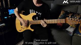 SOLOKING MS1 CUSTOM 24 HH FLAT TOP FMN in Natural Gloss Quick Sound Test [upl. by Helgeson]