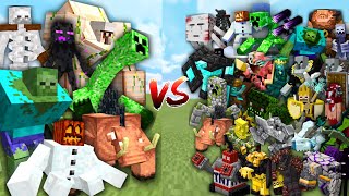 Extreme MUTANT MOBS vs Overpowered ARMY in Minecraft Mob Battle [upl. by Einreb]