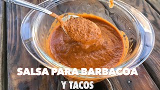 SALSA PARA BARBACOA Y TACOS DELICIOSA [upl. by Aisayt]