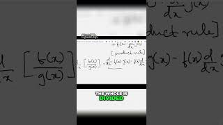 Quotient Rule Made Simple 📐 Calculus Shortcut [upl. by Bernstein]