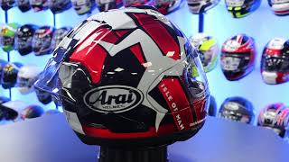 Arai RX7V EVO IOM TT 2022 Helmet With FIM Spoiler [upl. by Matthia]