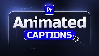 How to AUTOMATICALLY Create Animated Captions in Premiere Pro 2025 [upl. by Isiahi86]