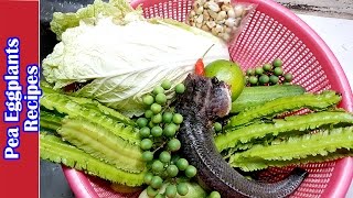 Culinary Cooking homemade food Bok Pea Eggplants Recipes [upl. by Bellamy]