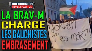 LA BRAVM CHARGE LES MANIFESTANT  LE FRONT POPULAIRE PREND LAVANTAGE DANS LES SONDAGES [upl. by Alekin250]