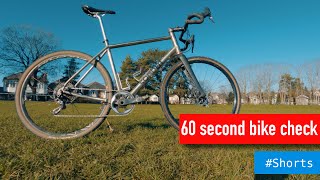 60 seconds BIKE CHECK Titanium sonder Camino [upl. by Joline]