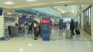 TriCities Airport again urges passengers to arrive early [upl. by Gusba]