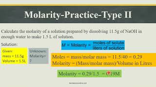 Molarity and Dilution [upl. by Allebara239]