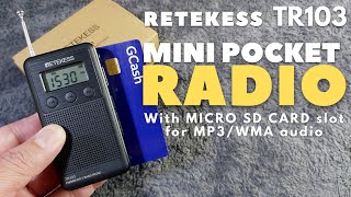 Retekess TR103 3 Band Radio Unboxing and quick testing [upl. by Endo122]