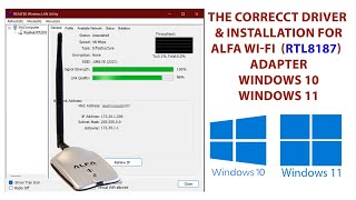 How to Install Alfa WiFi Driver in Windows 10 amp Windows 11 Correctly [upl. by Breban]