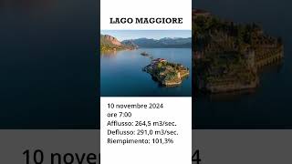 Lago Maggiore livelli idrometrici 10 novembre 2024 ore 7 short [upl. by Einal]