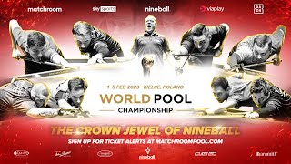 WATCH LIVE  2023 World Pool Championship  QUARTER FINALS  Table Three [upl. by Siulesoj]