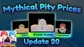 Mythical Pity Anime Fighters Simulator Update 20 [upl. by Randell848]