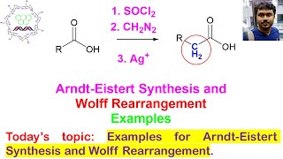 Examples for Arndt–Eistert Reaction and Wolff Rearrangement Part 3 [upl. by Plossl]