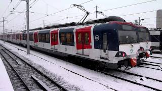 RER A sous la neige [upl. by Ayikan]