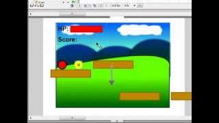 How to make a platform game in flash 8 part 6 [upl. by Anelhtak]