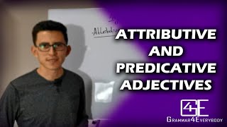 ADJECTIVES ATTRIBUTIVE AND PREDICATIVE ADJECTIVES [upl. by Nywra255]