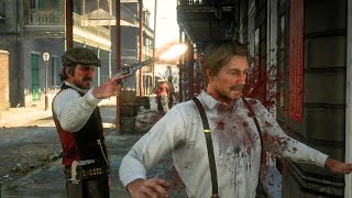 What if Dutchs revolver accidentally fired in this RDR2 Cutscene [upl. by Gass]