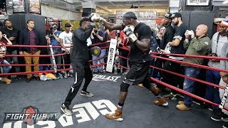 DEONTAY WILDER A BEAST ON THE MITTS FULL MEDIA WORKOUT VIDEO WILDER VS STIVERNE 2 [upl. by Neelie]