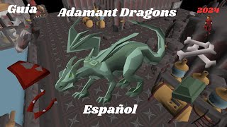 OSRS Adamant Dragons Guia 🐲 Español 2024 🤗 [upl. by Brottman662]