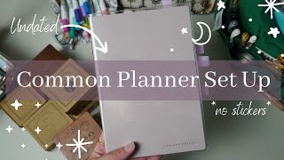 SterlingInk A5 Undated Common Planner A FULL SET UP [upl. by Latsirc]