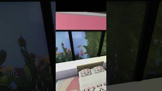 CUSTOM Aquarium Bedroom Sims 4 shortsvideo interiordesign thesims4 shorts shortsfeed [upl. by Ydne]